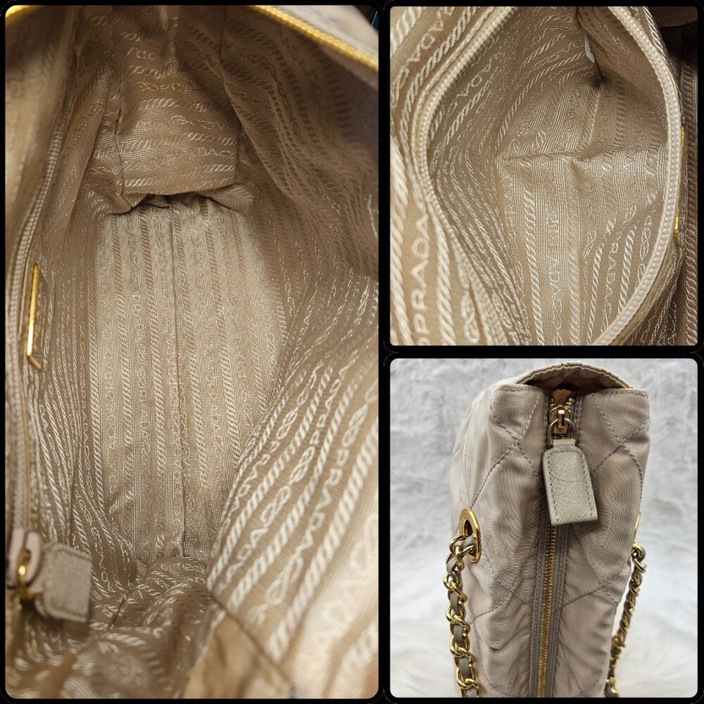 📌SOLD📌Prada  Quilted Nylon Chained Bag - Picture 16 of 17